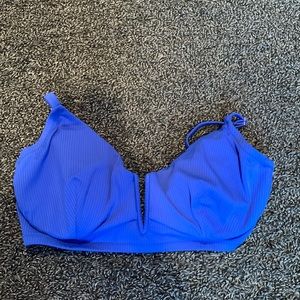 Shade & Shore Ribbed V-Wire Bikini Top